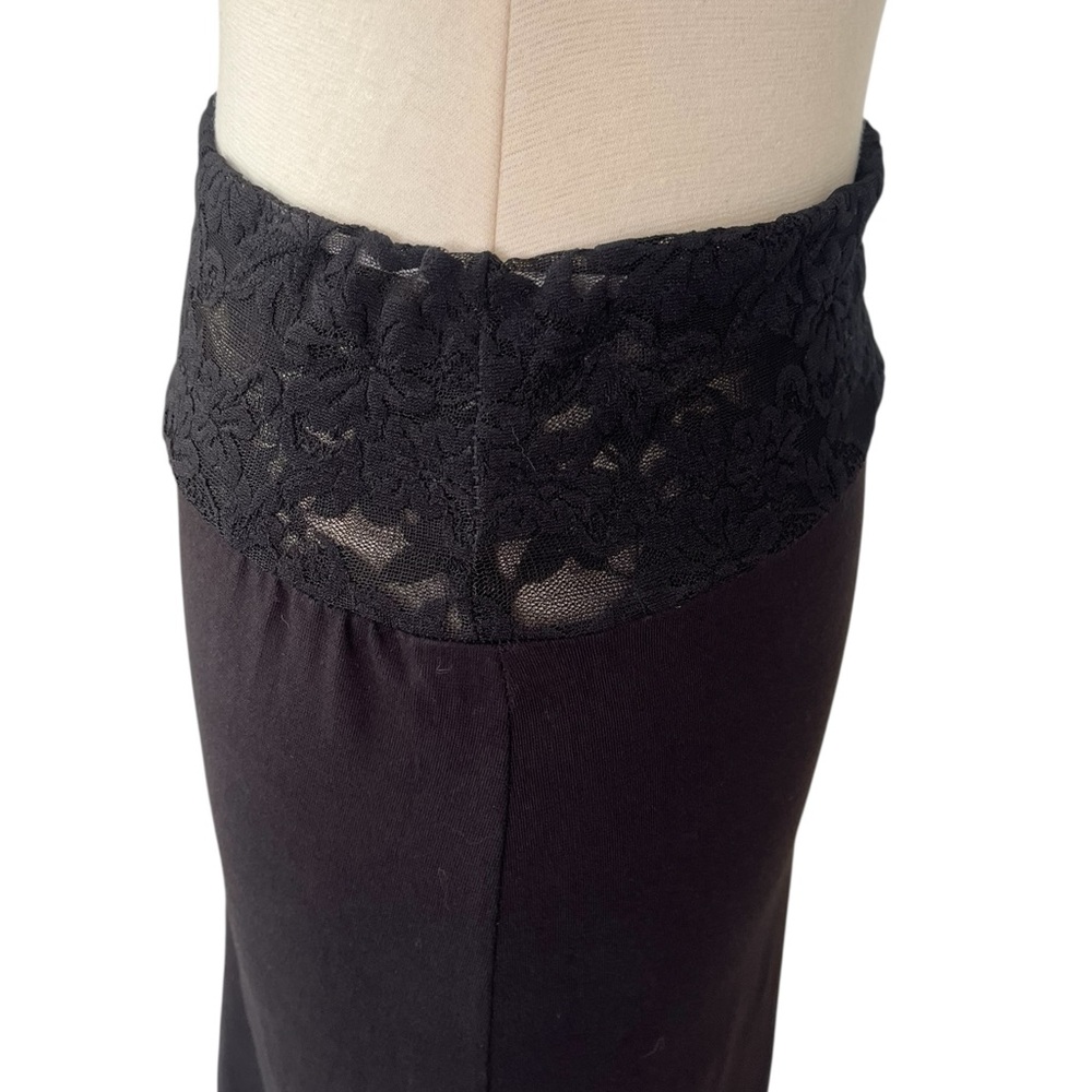 Lace trim high/low maxi midi skirt stretchy XS/S - Picture 10 of 12